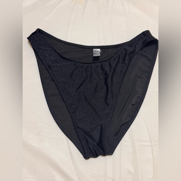 Los Angeles Apparel Black Shimmer Swim Bottom - Picture 1 of 5